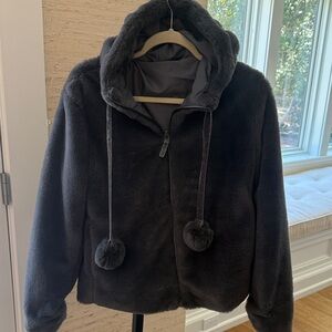 Cozy Black Kids Jacket
